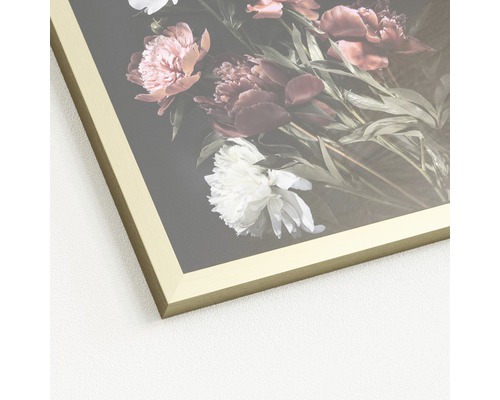 Nahaufnahme eines gerahmten Blumenbildes