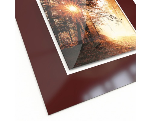 Photo avec cadre marron