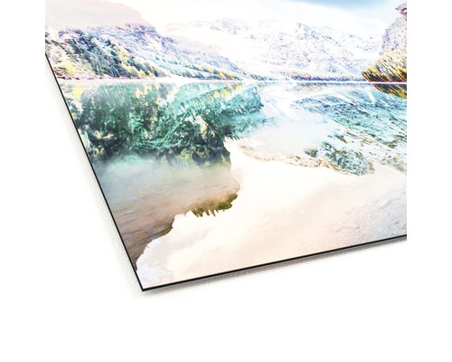 Image murale avec paysage de montagne et lac