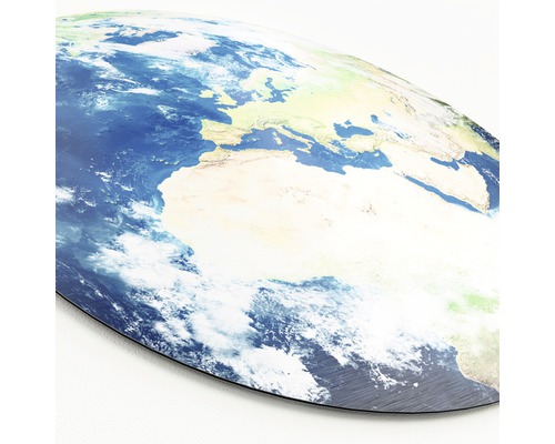 Décoration murale globe avec motif carte du monde