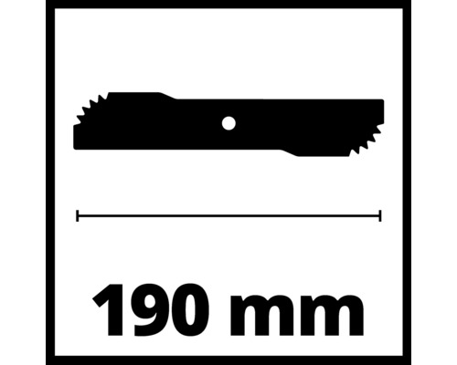 Lame d'une longueur de 190 millimètres
