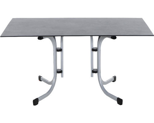Table pliante avec cadre métallique et plateau
