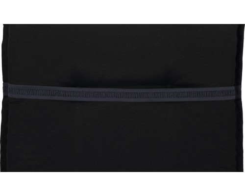 Coussin d''assise noir avec bande élastique