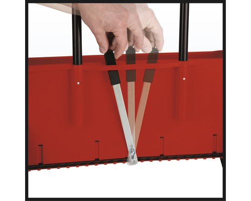 Einstellung der Schneefräse in verschiedenen Positionen