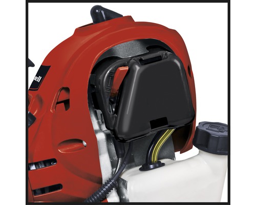 Detailaufnahme eines Rasentrimmers