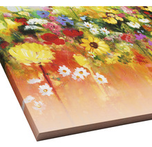 Peinture avec motif floral sur toile