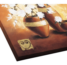 Peinture avec motif de vases de fleurs