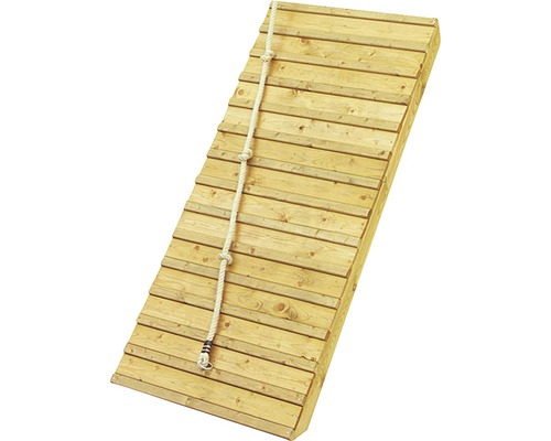 Rampe d''escalade en bois avec corde pour l''extérieur