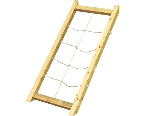 Filet d''escalade en bois et corde pour le jardin