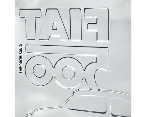 Inscription Fiat 500 et contour de la voiture