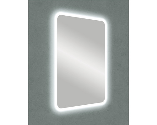 Rechteckiger Spiegel mit LED-Beleuchtung für das Badezimmer