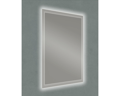 Miroir rectangulaire avec éclairage LED