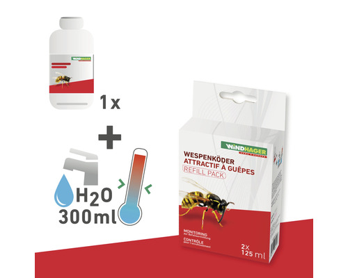 Wespenköder Windhager Nachfüllpack 2 x 125ml Wespenköder Windhager Nachfüllpack 2 x 125ml