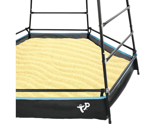 Bac à sable avec couvercle rempli de sable