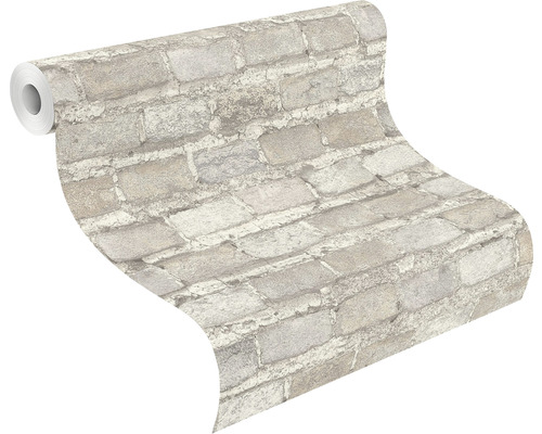 Rouleau de papier peint avec motif de briques