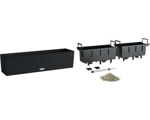 Kit complet pour jardinière de balcon avec système d''irrigation