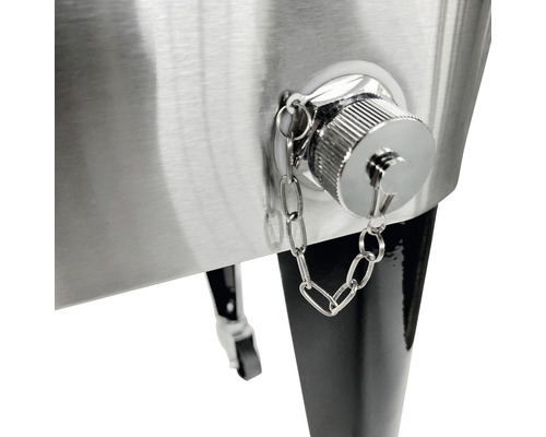 Bouchon de vidange avec chaîne sur une glacière