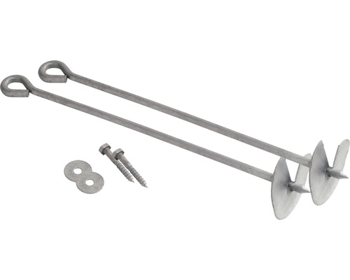 Kit d''ancrage au sol avec vis et rondelle