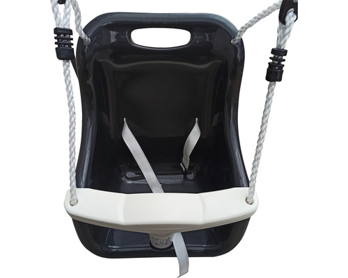 Balancelle pour bébé avec suspension par corde et ceinture de sécurité