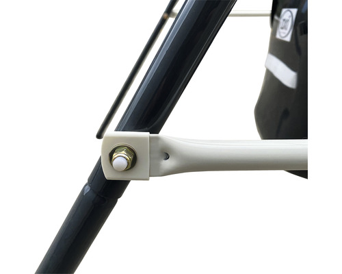 Vue détaillée d''un raccord de chaise haute avec vis