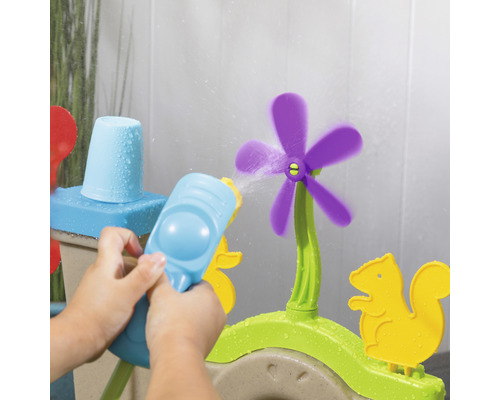 Table de jeu pour enfants avec pistolet à eau, moulin et figurines d''animaux