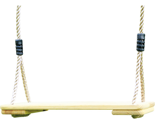 Holzschaukel mit Seilaufhängung