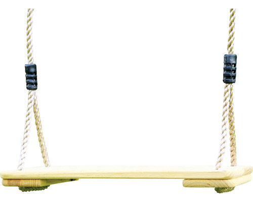 Balancelle en bois avec suspension à corde