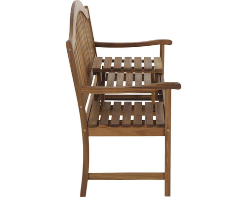 Banc de jardin en bois avec accoudoirs