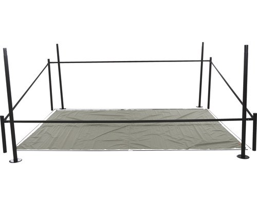 Tente de jardin avec tapis de sol et cadre en acier