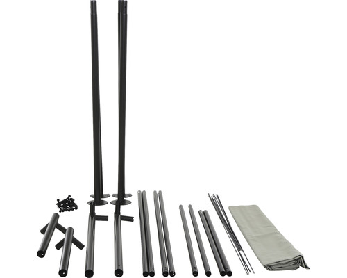 Composants d''un kit de voile d''ombrage