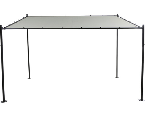 Tonnelle avec toit en tissu pour l''extérieur