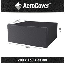 Housse de protection respirante pour groupe de sièges AeroCover anthracite