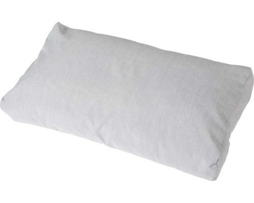 Rechteckiges, helles Kissen