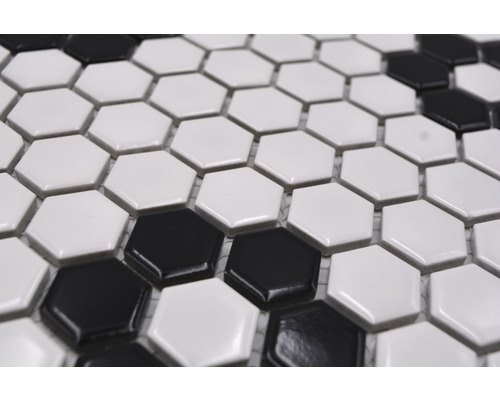 Carreaux de mosaïque avec motif hexagonal