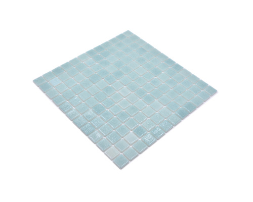 Mosaïque de piscine VP503PUR vert 31.6x31.6 cm Mosaïque en verre sur filet