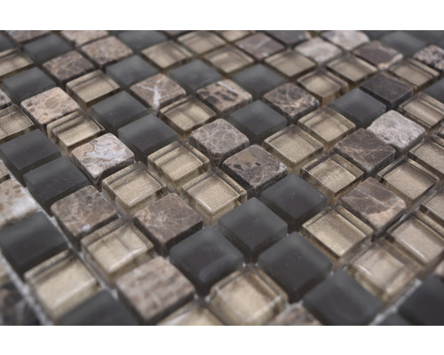 Mosaïque avec aspect verre et marbre