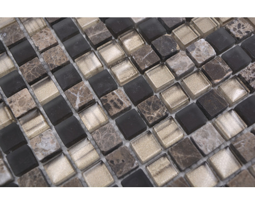 Carreaux de mosaïque en verre et pierre naturelle