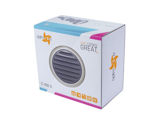 Verpackung eines Optima Aero C-100 S Lüfters
