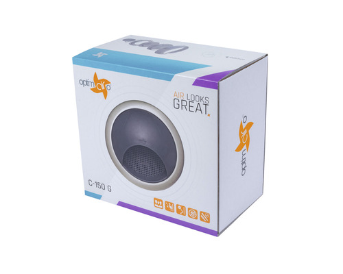 Emballage d''un purificateur d''air Optimo C-150 G