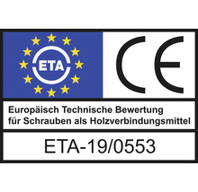 HECO-TOPIX-plus Holzschraube Senkkopf mit Frästaschen TX Vollgewinde 3,5 x 16 mm blau verzinkt 200 Stück