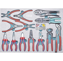 Technocraft Servante d'atelier Swiss Team Pro + PB & Knipex 775 x 1035 x 530 mm vert 743 pièces