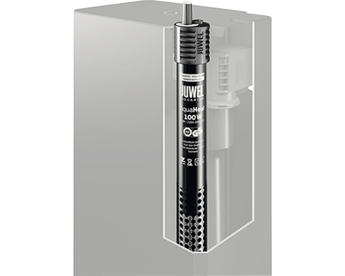 Thermostat Juwel AquaHeat 100 watts dans un aquarium