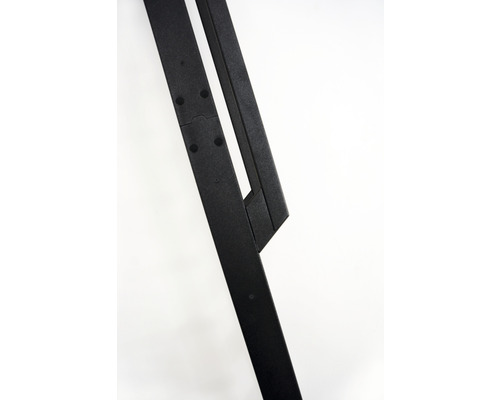 Detailansicht eines schwarzen Leiterrahmens