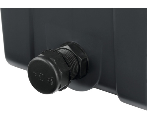 Vue détaillée d''un raccord sur un réservoir