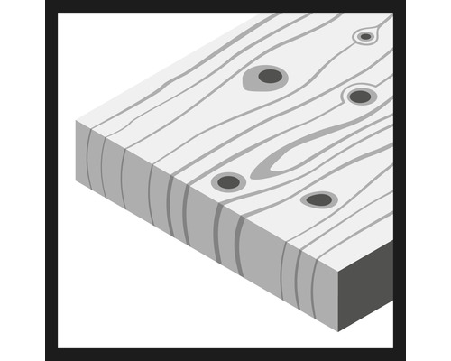 Planche en bois avec nœuds