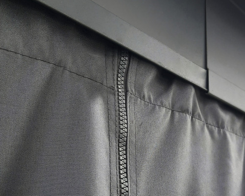 Gros plan d''un toit de pavillon avec fermeture éclair