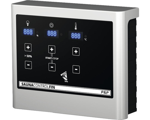 Saunasteuerung mit Display zur Temperaturregelung
