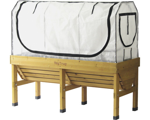 Jardinière surélevée avec couverture pour le jardin