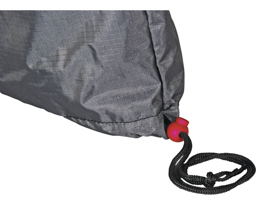 Detailaufnahme einer Schutzhülle mit Kordelzug