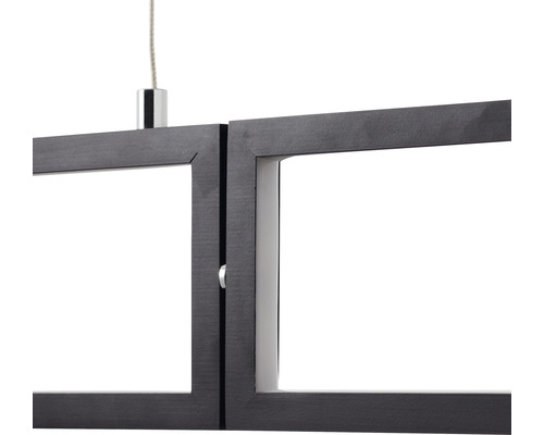 Detail einer Hängelampe mit geometrischem Design